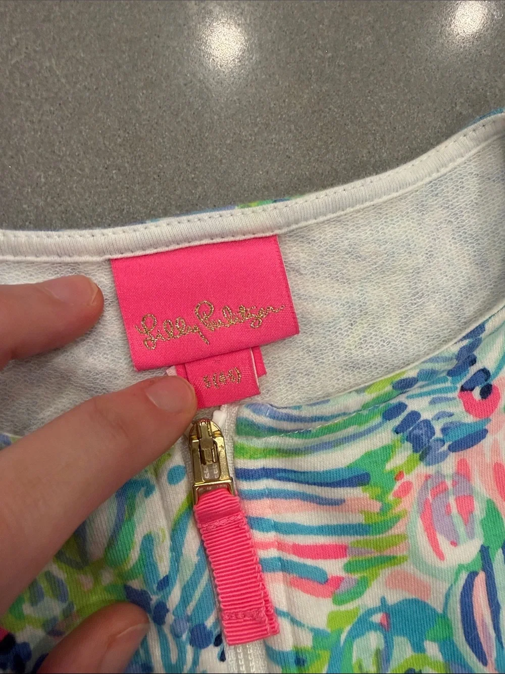 Two Lilly Pulitzer Girls Bright Multi-Color Tropical Print Dresses